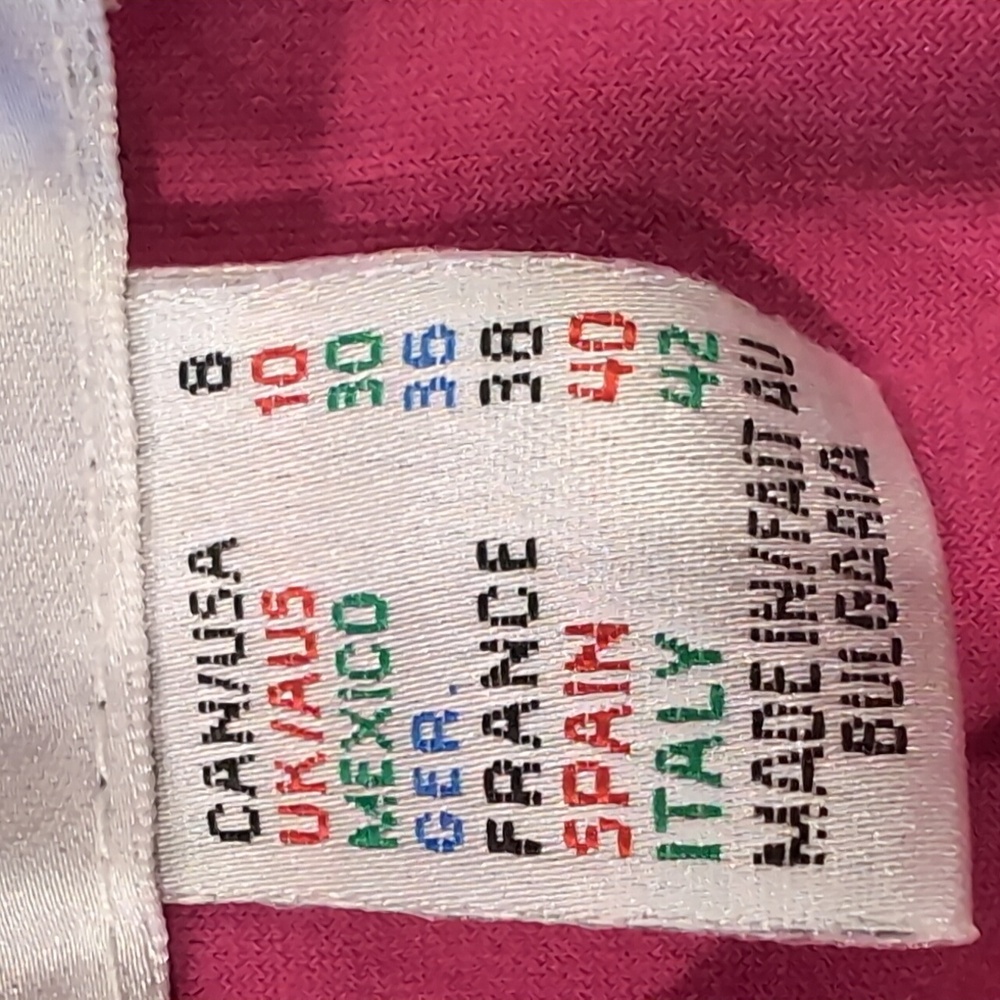 Joseph Ribkoff Pink Ruched Fitted Dress Size 8 Ruffled Neckline - Picture 6 of 8